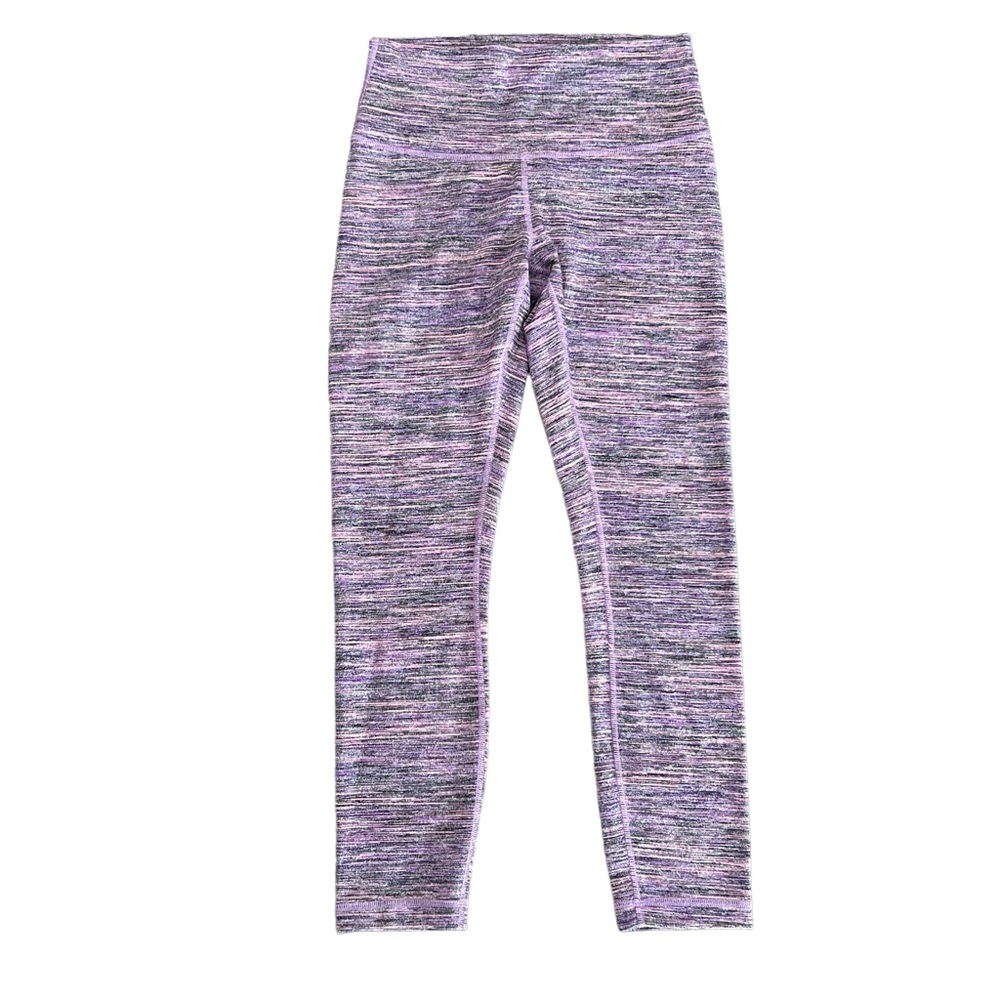 LULULEMON High Times Pant Space Dye Camo Tender Violet Black Grape 7/8 Length - Picture 12 of 12